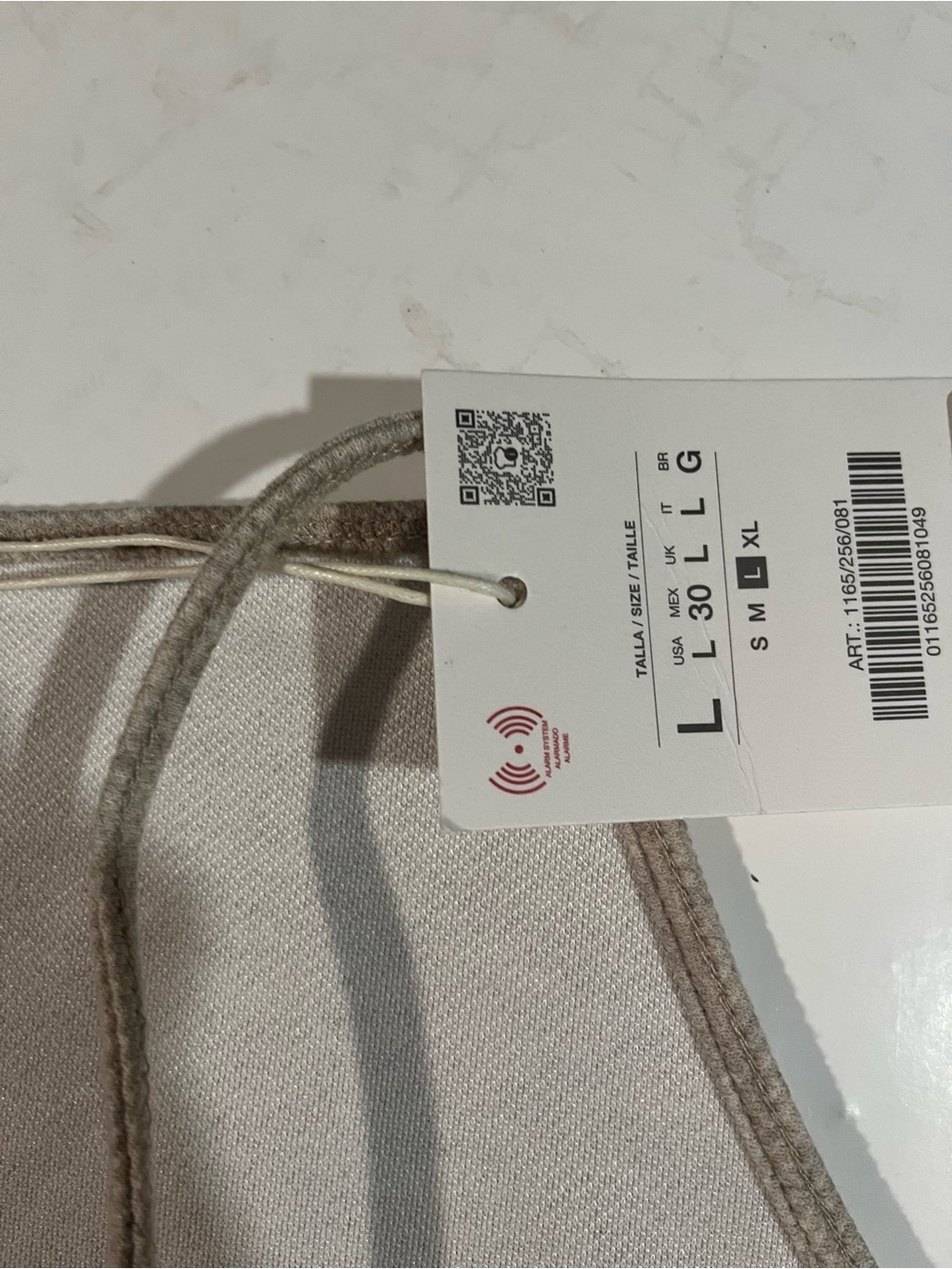 Zara Taupe Ribbed Button-Front Tank Top - Picture 4 of 10